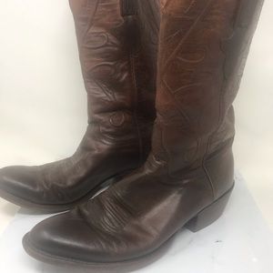 Lucchese Classics Western Cowboy Boots Leather Brown 9.5
